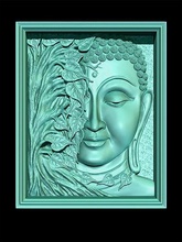 buddha parete arredamento cncmodel arte sculture 3d print model - Mito3D