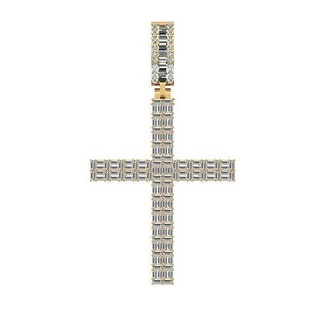budget diamond cross pendant gold jewelry printable silver rings ring jewellery jewel 3dm stl pendants 3d print model - Mito3D