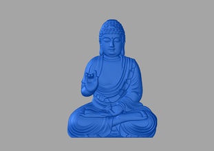 budha buddha statua religione arte artcam uomo 3d print model - Mito3D