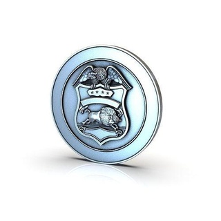 bufalo görüntü tasarım Sanat işaret iç model Yazdır gümüş ikon sıva harcama cnc ceket silâh madeni paralar Rozetler 3d print model - Mito3D
