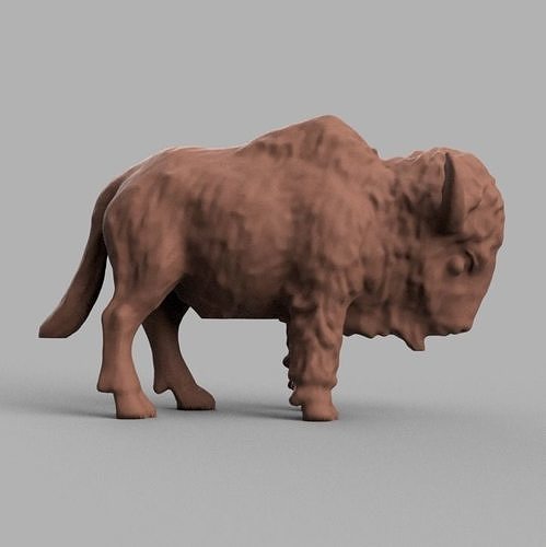 Büffel Tier Savane Elefant Zebre Zoo Natur Haus Dekor 3D print model - Mito3D