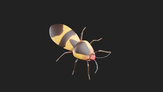 bug 3d model character insect 3dprintable blender contemporary design animals animal nature living creature beetle art sculptures 3d print model - Mito3D
