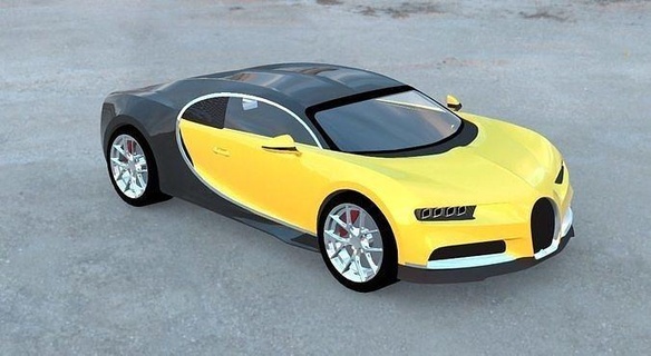 bugatti chiron haute détaillé v2 sport voiture courses luxe véhicule supercar imprimable bijoux loisir DIY automobile 3d print model - Mito3D
