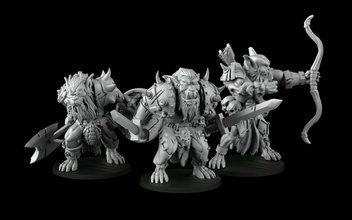 bugbears orde bugbear monster dnd dungeon dragons character fantasy miniature printable support presupport presupported sword lord of ring crosslances bug patreon games toys board 3d print model - Mito3D