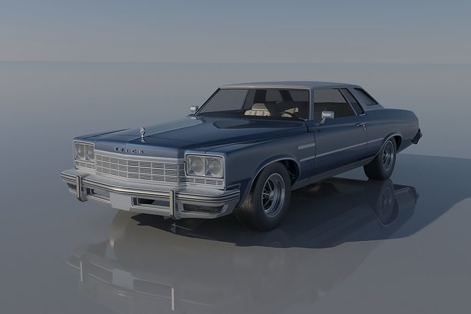 buick lesabre 1975 Wagen Autos Fahrzeug Hobby Auto Automobil Rad klassisch sla fdm Druckwagen drucken rc Lowrider Innere Außen DIY 3D print model - Mito3D