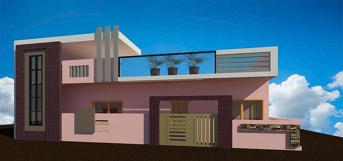edificio modello architettura casa Casa decorazione 3d print model - Mito3D