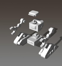 la construcción de robot mars boardgame marte ciencia el actualización pieza marcador juegos los juguetes junta mesa 3d print model - Mito3D