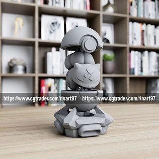 Bulbasaur pokeball pokemon Pikaçu oyunlar oyuncaklar 3d print model - Mito3D