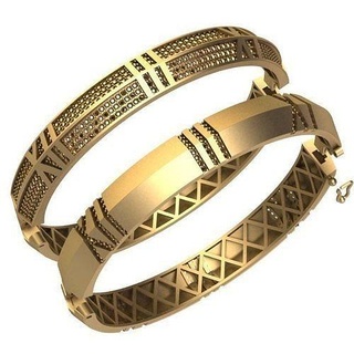 Bulgari pulseira ouro jóia joalheria pulseiras 3d print model - Mito3D