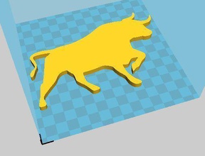 bull logo illustration animal symbol design vectors art signs logos 3d print model - Mito3D