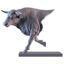 touro tronco estátua escultura bronze prata resina ouro decoração mamífero búfalo vaca 3dprinter imprimível 3dprinting miniatura arte toro esculturas 3d print model - Mito3D
