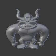 toro juguete 3d listos para imprimir modelo juegos-juguetes bull de los juguetes dibujos animados carácter figura animal escultura la estatua naturaleza boxeador juegos 3d print model - Mito3D