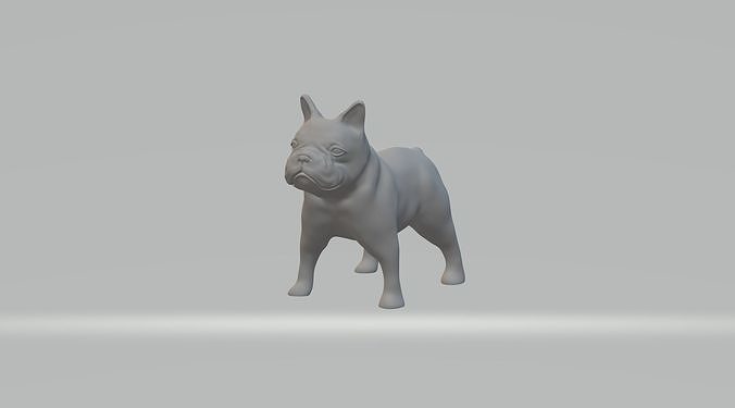 buldog escultura estatua Arte esculturas Inglés británico Bulldog inglés perro naturaleza mamífero animal hogar casa mascota recuerdo 3d impresión modelo esculpir 3D print model - Mito3D