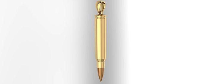 bullet pendant jewelry design pendants gold silver printable fashion necklace 3dmodel print models 3d print model - Mito3D