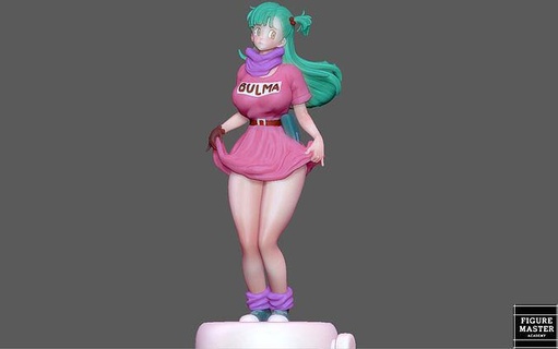 bulma ragazza sfera drago anime animazione 3d Stampa arte sculture 3d print model - Mito3D