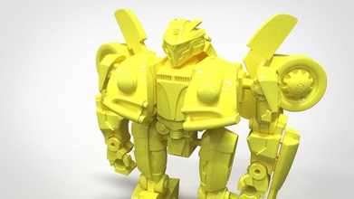 bumblebee action figure transformers robots disguise car beetle droid android optimus volkswagen scarab wasp mechanical games toys 3d print model - Mito3D