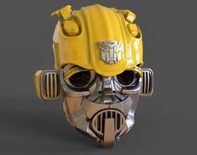 bumblebee head model 3dprint cosplay autobots transformers mask helmet robot futuristic cosplayer props wearable games toys game accessories 3d print model - Mito3D