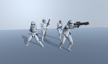 bundle stormtrooper people man starwars war star space sci fi soldier weapons games toys 3d print model - Mito3D
