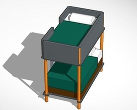 litera cama increíble frio bonito dormir manta cabecera amortiguar dormitorio noche descanso lecho sobrecama almohada sofá paño tela cubierta pasatiempo bricolaje diy 3d print model - Mito3D