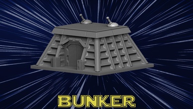bunker star wars technology starwars sci fi terrain eldorn forest planet jedi empire imperial laser legion boardgame games toys game accessories 3d print model - Mito3D