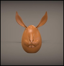 tavşan yumurta ev kuş Paskalya hayvanlar diğer kristal hat bunny yazdırılabilir baskı yumurtası dekor 3d print model - Mito3D