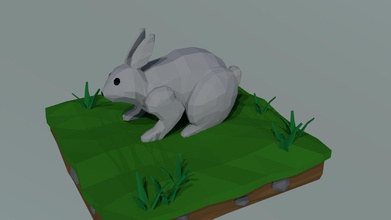 bunny art rabbit hare bunnys harehare coney lapin 3d print bunny modern animals art sculptures