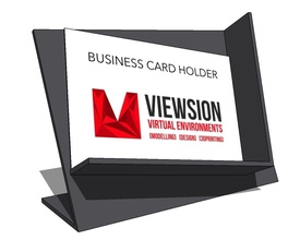 negócio titular do cartão a casa de negócios office exibição papel rack estantes outros 3d print model - Mito3D