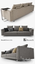 busnelli burton divano casa lounge mobili interni vray la sedia 3dsmax 3d print model - Mito3D