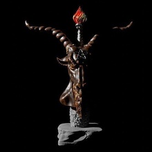 busto of baphomet criatura arte escultura estatua dios religión sacrificio deco religiou objeto artefacto licuadora templario templarios naturaleza demonio esculturas 3d print model - Mito3D