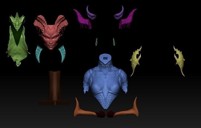 fracasso Lilith diablo 4 diablo4 zbrush 3d jogo arte digital impressão esculturas 3D print model - Mito3D