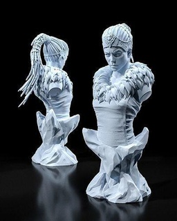 fallimento Senua lama infernale sacrificio spada fan arte calcolo gioco figurina tavolo miniatura dnd guerriero più pazzo schizofrenia norvegese mitologia sculture 3d print model - Mito3D