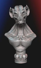 busto of vampiro arte fan toyart 3dprint imprimible terror juegos juguetes 3d print model - Mito3D