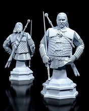 bust vesemir witcher 3 ciri yennefer fantasy tabletop figurine game art fan triss geralt griffin monster medallion sculptures 3d print model - Mito3D
