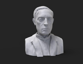 buster keaton busto escultura arte actor esculturas película imágenes estrella 3d print model - Mito3D