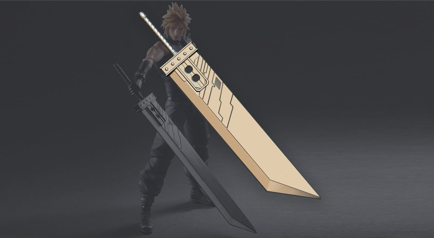 imbecil espada nuvem fantasia vii refazer noctis jogos ps4 acessórios machado brinquedo cosplay quadrinho arma brinquedos 3D print model - Mito3D