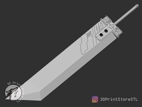 buster sword cosplay final fantasy vii - stl file dagger ignis scientia vincent cerberus gun film character weapon battle knight bladed toys accessories fashion halloween games 3d print model - Mito3D