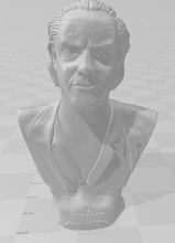 busto emmett castanho arte mulher personagem escultura esculturas 3d print model - Mito3D