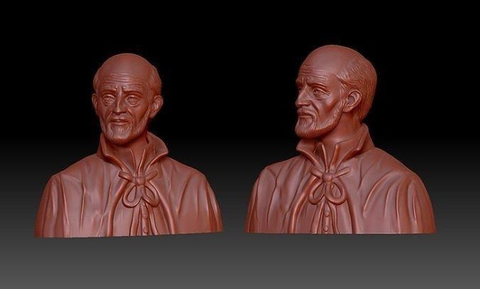 busto san jose de calasanz santo catolico impresion 3d art sculptures 3d print model - Mito3D