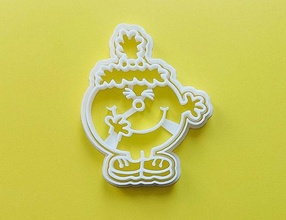 busy-body cookie cutter kitchen mold cartoon breaker child busy body snack fanart house dining 3d print model - Mito3D
