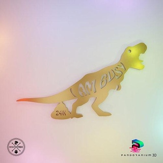 ocupado dinossauro cocô 24k merda detalhes enfeite trex rex arte 3d print model - Mito3D
