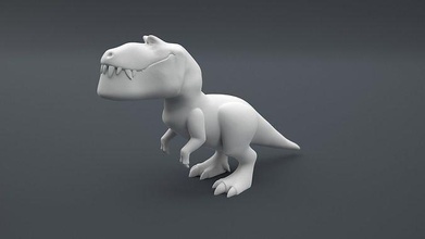 butch dinossauro animal criatura fera jurássico tiranossauro rex extinto pré histórico lagarto réptil monstro jogos brinquedos 3d print model - Mito3D