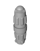 bunda míssil entrevista armazenamento oco suporte jogos brinquedos 3d print model - Mito3D