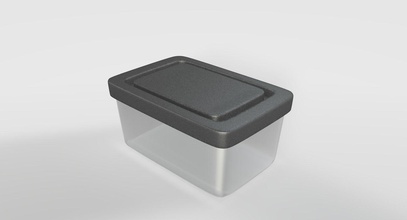 burro casella di cibo-keeper casa cibo keeper box cucina inox l'acciaio tè caffè pranzo e sala da 3d print model - Mito3D