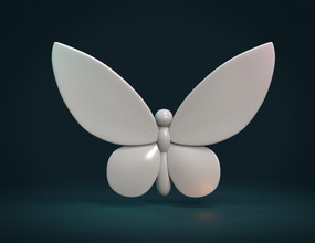 borboleta i inseto joalheria charme pingente asas resumo arte esculturas 3d print model - Mito3D