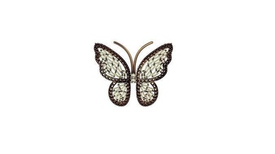 Schmetterling Kunst Natur Gold Silber 3d druckbar gestalten Schmuck Ohrringe Medaillon zerkon Mode luxuriös Anhänger 3d print model - Mito3D