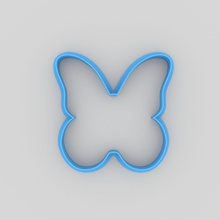 butterfly cookie cutter mold fondant 3dprint dough gingerbread house kitchen dining bake bakery cookies cut food baked good biscuit ginger cake pastry 3d print model - Mito3D