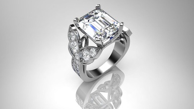 il disegno a farfalla gioielli 3d design diamante faccia ragazza oro ciondoli anello anelli rosa rubini ruby argento la sterlina bianco donna giallo 3d print model - Mito3D