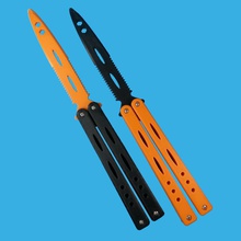 butterfly knife - two color standard sharp equipment tool weapon cutting bladed diy games toys 3d print model - Mito3D