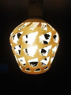 kelebek Lamba gölge buterfly papillon Lampe ışık doğa 3d model hayvan büro deko ev aydınlatma 3d print model - Mito3D