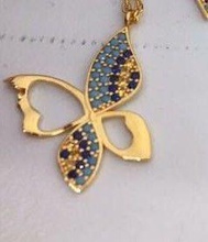 borboleta colares da designer de jóias o cad cam 3d print model - Mito3D